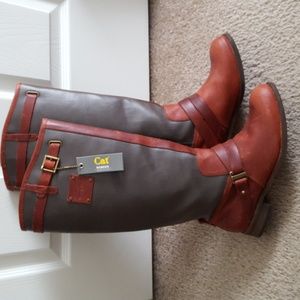 Caterpillar knee high riding boots